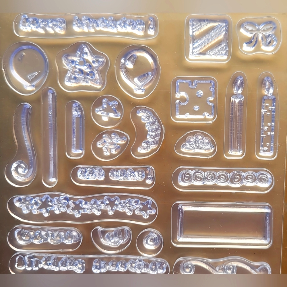 Birthday Rubber Stamp Set • NWOT